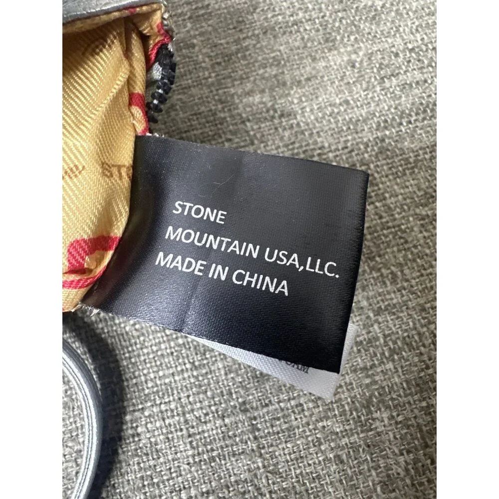 Stone Mountain Metallic Silver Crossbody Bag With Adjustable Strap & Card Slots - Picture 8 of 12